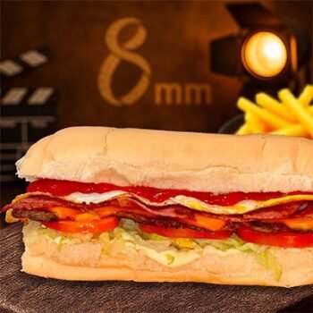 Xl cheddarbacon + papas fritas